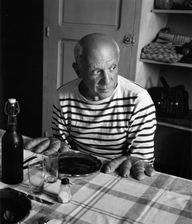 Picasso fotografiado por Doisneau